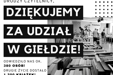 Podziękowania dla czytelników i uczestników Giełdy Książki